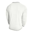 thumbnail image 6 of KHONTS Men's Henley Shirts Long Sleeve Casual T Shirts Basic Classic Vintage Cotton Tee Shirts Button Shirts with Pockets White XL, 6 of 7