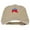 Khaki, variant on Mini Republican Elephant Embroidered Washed Buckle Cap - White OSFM