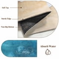 thumbnail image 6 of Round Rugs 5Ft, Aqua Beach Coastal Round Area Rug Washable Indoor Throw Carpet, Nautical Summer Seaside Ocean Soft Non Slip Circle Rug for Cabinet Bathroom Home Decor Aesthetic, 6 of 8