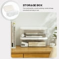 thumbnail image 6 of Cosmetic Storage Box Shoe Rack for Closet Clear Makeup Organizer White, 6 of 7
