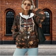 thumbnail image 2 of Uorisanigo Camo Hunting Deer American Flag Hoodie Oversized Sweatshirt Size 3XL Warm Drop Shoulder Womens Oversized Hoodies Loose Winter Clothing Outfits Long Sleeve Hoodies, 2 of 7