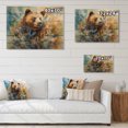 thumbnail image 4 of Designart "Grizzly in Majesty II" Animals Print on Natural Pine Wood, 4 of 5