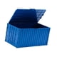 thumbnail image 4 of Contenedor de carga en miniatura, organizador de escritorio, adorno simulado, estilo industrial, caja de almacenamiento con tapa abatible, estuche de Azul mar, 4 of 7