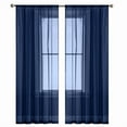 thumbnail image 5 of XmhyTop Lightweight Curtains - Dark blue Curtains 100*130cm, 1slice, Polyester Rod Pocket Lightweight Curtains for Bedroom, Home Decor, 5 of 5