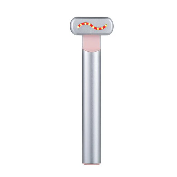 Varita facial 4 en 1 - Terapia de luz roja para rostro y cuello - Dispositivo facial de microcorriente antienvejecimiento - Máquina para tensar la piel - Masajeador facial - Varita facial [p