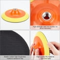 thumbnail image 4 of 2Pcs Plastic Flexible Edge Polishing Buffing Hook and Loop Backing Pad Polishing Machine Replacement Parts with Sponge Dark Orange 150x40mm Diy, 4 of 6