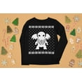 thumbnail image 5 of Old Glory Mens Big Cthulhu Ugly Lovecraft Christmas Sweater Long Sleeve T Shirt, 5 of 6