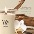 thumbnail image 4 of WoodWick Vanilla Bean Medium Hourglass Candle, 4 of 8