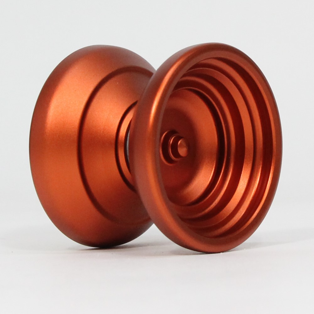 HUATIAN YO-YO Pinecone RE Yo-Yo -Mono-Metal YoYo (Orangish Red)