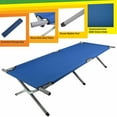 thumbnail image 4 of Tcbosik Folding Camping Cot with Carrying Bag for Adults, Outdoor Lightweight Portable Sleeping Bed for Travel, Hiking, Backpack Travel, Blue, 4 of 8