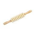 thumbnail image 5 of Wooden Massage Roller Wood Manual Massage Tool for Thigh Abdomen Wheels, 5 of 9