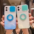 thumbnail image 4 of Funda De Teléfono De Empuje Suave Para iPhone 11 12 13 14 Pro Max 14 Plus 14 13 12 Anillo De Soporte De TPU Transparente Cubierta Degradada, 4 of 4