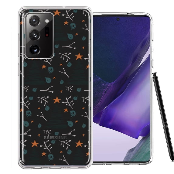 MUNDAZE For Samsung Galaxy Note 20 Ultra Holiday Christmas Trees Design Double Layer Phone Case Cover