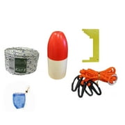 Crab Trap accessory kit, Crab trap rope,bait bag,Caliper,Harness,red white float.