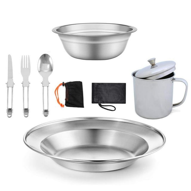 Camping utensils Camping Cookware Picnic Cookware Hiking Cookware Stainless Steel Cookware