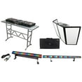 thumbnail image 1 of Odyssey ATT DJ Table + Scrim Werks SWF4846B 4x24" Façade Barrier + LED Lights, 1 of 17