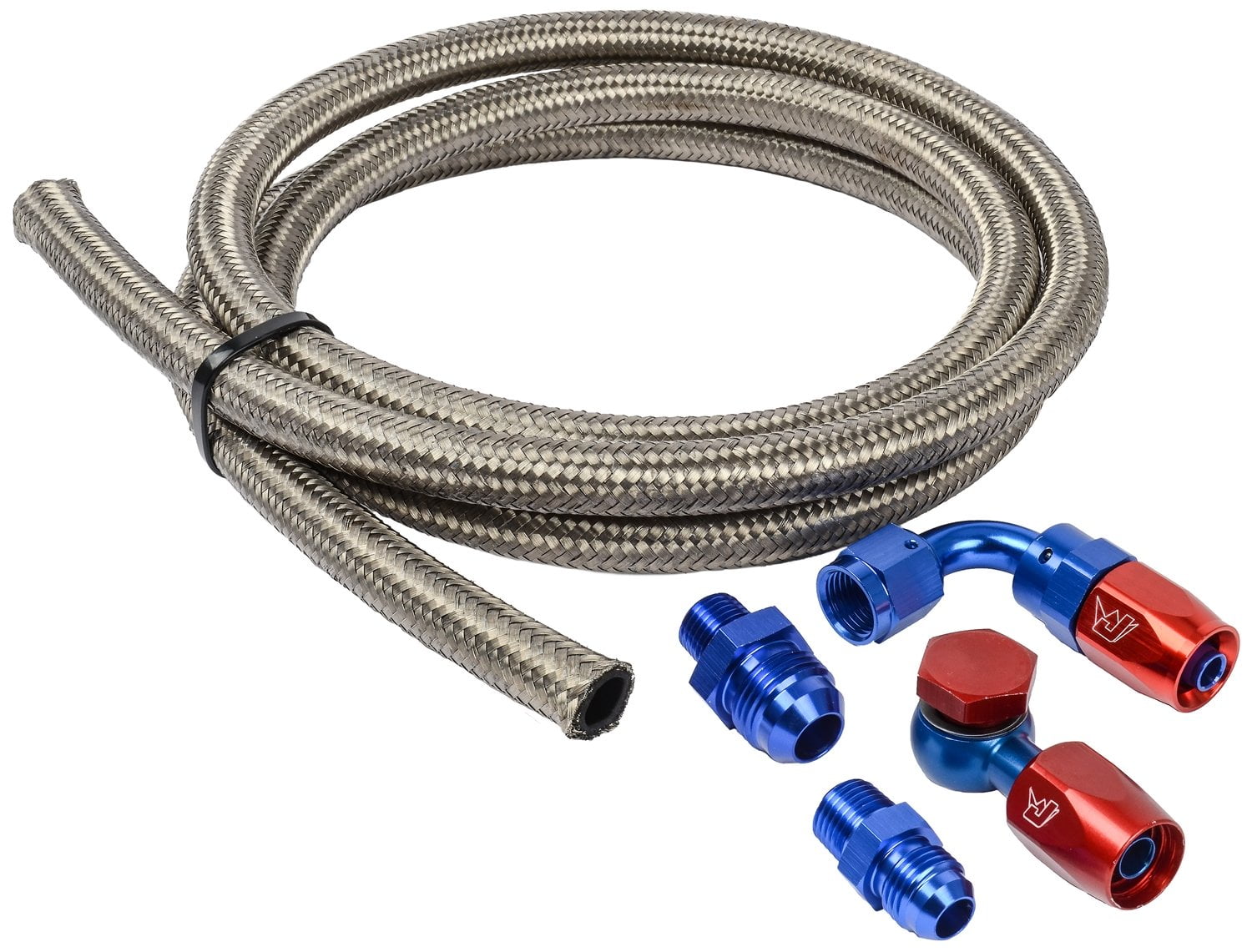 JEGS 100810 06AN Carburetor to Mechanical Fuel Pump Line Kit Walmart