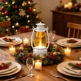 thumbnail image 4 of LED Vintage Lantern Night Light Electronic Candle Lamp Flickering Flameless Light Portable Hanging Lantern for Halloween Christmas Wedding Party Tabletop Home Decor Ambient Lighting Display, 4 of 7