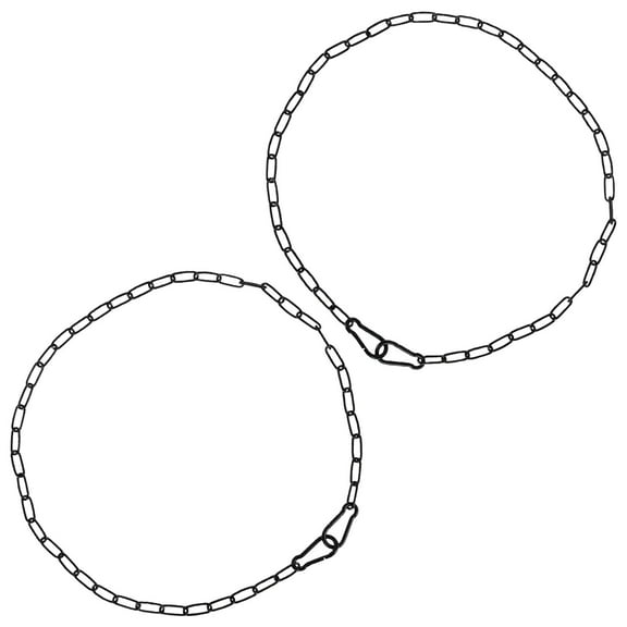 AEVXKHI 2PCS Gate Chain Lock, 100 cm/39.37 Inch Stainless Steel Outdoor Fence Gate Chain Lock with Spring Buckles for Fence Door