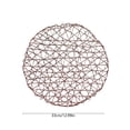 thumbnail image 3 of Napperon Rond en Corde de Papier Tressée avec surface Résistante à la Chaleur, Imperméable et à l'Huile, Accessoire de table Décoratif, Diamètre 33 cm, 3 of 6