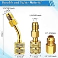 thumbnail image 4 of AC R134A Adapter Quick Coupler Kit, R134a Tank Tap Valve R134a to R22/410a for Air Conditioning Ref, 4 of 5