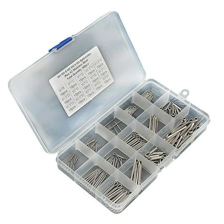 

150pcs Stainless Steel Cotter Pins Open Elastic Pins Split Cotter Pins Set