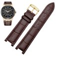 thumbnail image 3 of Correa de reloj de cuero genuino con muescas para calendario perpetuo para hombre CB0164-17E Correa de pulsera Cattle Belt CB0160-18A Negro Marrón, 3 of 5