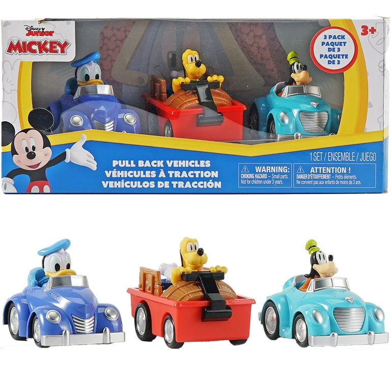 Disney Junior: Pack Pull-Back Toy Vehicles Donald, Goofy