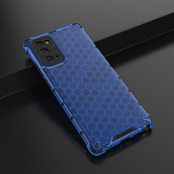 Dteck Case For Samsung Galaxy Note 20 (6.7 inches),Shockproof Armor Rubber Case Hybrid Hard PC Back Protective Phone Cover ,Blue