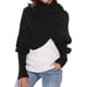 thumbnail image 4 of Bufanda Para Mujer, Chal, Moda De Invierno, Unisex, Cálido, Tejido De Ganchillo, Chal, Capa Con Mangas Eigraketly AP007274-02, 4 of 5