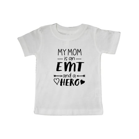 

Inktastic My Mom is an EMT and a Hero Gift Baby Boy or Baby Girl T-Shirt