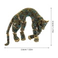 thumbnail image 2 of WASHWEPE De Leopardo En Aleación De Zinc Con Y Artesanía Detallada Para, 2 of 6