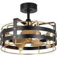 thumbnail image 4 of Sewell Collection 24-in. Three-Blade Matte Black Modern Ceiling Fan, 4 of 10