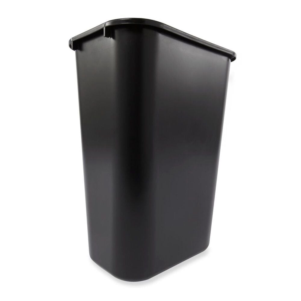 Rubbermaid 10.25 Gallon Plastic Office Trash Can, Black
