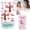Blooming Cherry Blossoms, variant on 3D Cute Stickers Cartoon Summer swimming pool Stickers 3D Reusable Puffy for Scrapbooks Planner Journals Laptops Phone Case Decoration