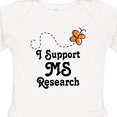 thumbnail image 4 of Inktastic Multiple Sclerosis MS Research Girls Long Sleeve Baby Bodysuit, 4 of 5