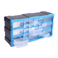 thumbnail image 3 of Cajones de almacenamiento de hardware de PP, organizador de 22 compartimentos para montaje en pared, garaje, oficina, cocina, uso en el baño con Soledad Contenedor de almacenamiento, 3 of 7