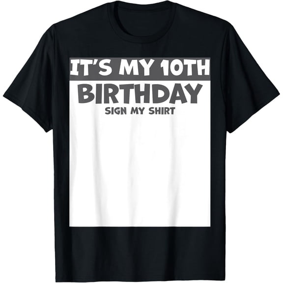 t-shirt 10 Year Old BDay Decorations Son Boy 10yr 10th Birthday T-Shirt mens t shirt,black,women,funny,misfits,men,journey