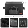 thumbnail image 2 of Caja de almacenamiento para copas de vino Foyego para 24 piezas de cristalería de cristal, 2 of 7
