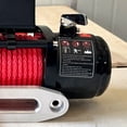 thumbnail image 4 of Powerful 10000lbs 12V Electric Winch – Heavy Duty Waterproof Recovery Winch with 85ft Red Synthetic Rope, Wireless Remote, 4 of 7