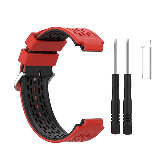 Correa de reloj Correa de reloj ajustable de silicona con reemplazo de dos colores para Garmin, rojo, negro sidaley EL001512-05