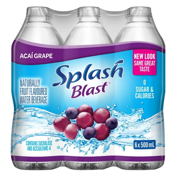 Splash Blast Acai Grape, 6x500ml Walmart.ca
