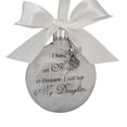 thumbnail image 1 of Bewildely Bola de plumas Ángel en adorno conmemorativo signo decoraciones conmemorativas para papá mamá decoración familiar bola Navidad decoración Decoración del hogar hija Bewildely HA003103-10, 1 of 6