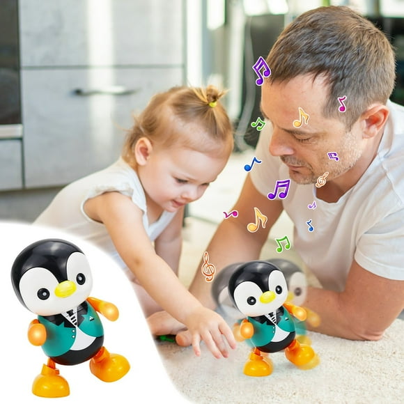 Cyber and Monday Deals 2023 Toys Electric Rocking Little Penguin Doll Colorful Lighting Music Cute Dancing Children'S Toy Gift For Children Multicolor