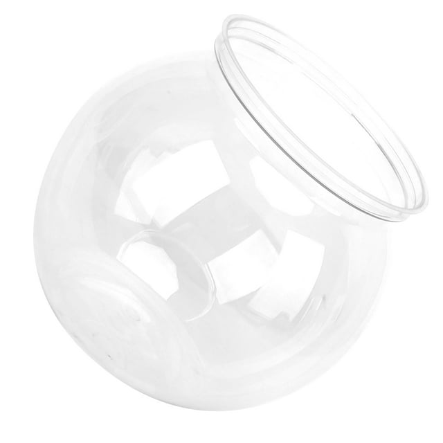 Plastic Fish Bowl, Mini Fish Clear Transparent Durable For Desk For Shelf For Bookcase L,S,Mini