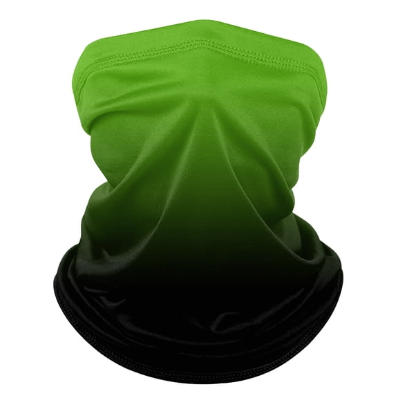 Gradient Color Summer Neck Gaiter for Unisex Sun Protection Cooling Thin Face Mask Neck Scarf Sunscreen Breathable Bandana for Cycling Fishing 1 PC Army Green One Size