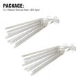 thumbnail image 5 of 2pcs Meteor Shower Lights, 11.8in 8 Tubes 192 LEDs Meteor Lights, Icicle Snow Falling Christmas Lights, Rain Drop String Waterproof Cascading Lights Indoor Outdoor Xmas Tree Wedding Party Decor, 5 of 9