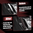 thumbnail image 3 of Car Handbrake Decoration Cover Protector Replacement Red Thread for Honda Civic 2006 2007 2008 2009 2010 2011, 3 of 6