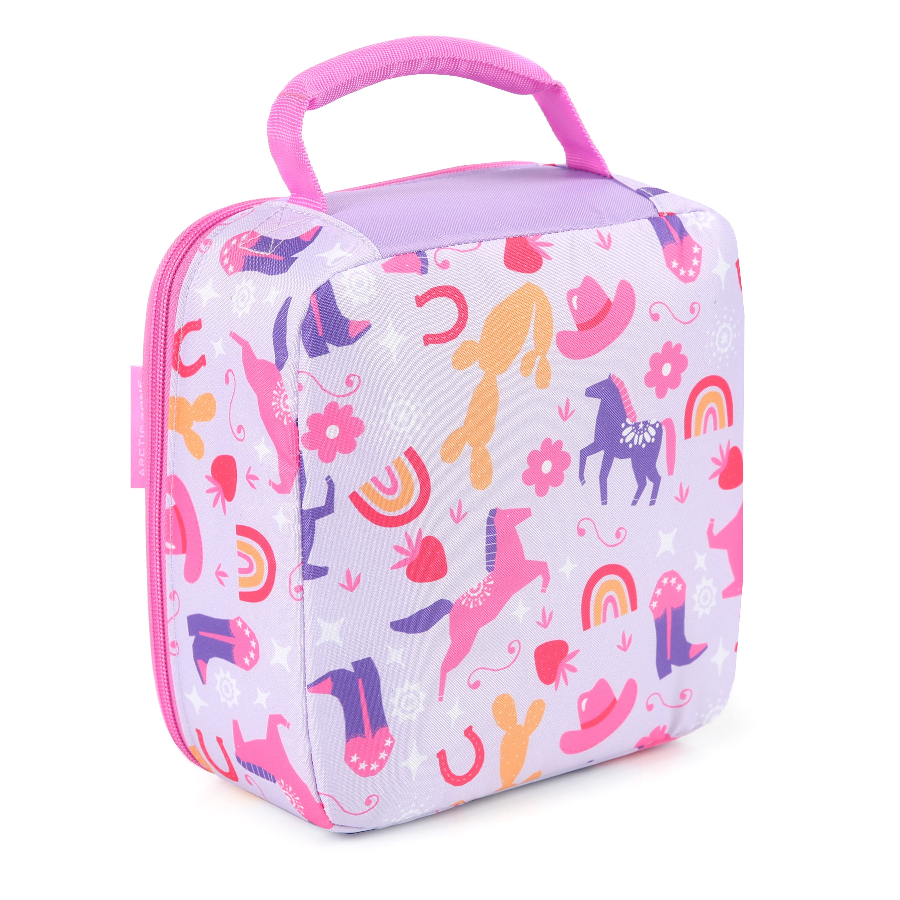 Arctic Zone Combo Lunch Box, Rainbow Western, Includes Food Container, Water Bottle, and Ice Pack