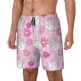 thumbnail image 2 of Daiia Sunflower Rabbit Mens Swim Trunks Swim Shorts Quick Dry Swim Shorts with Mesh Lining Pockets-Small, 2 of 9